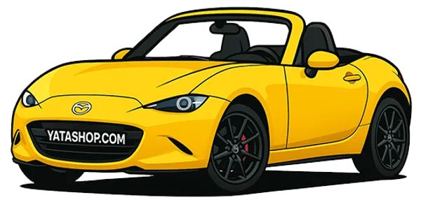 YataShop.com's banana yellow Mazda MX-5 ND logo